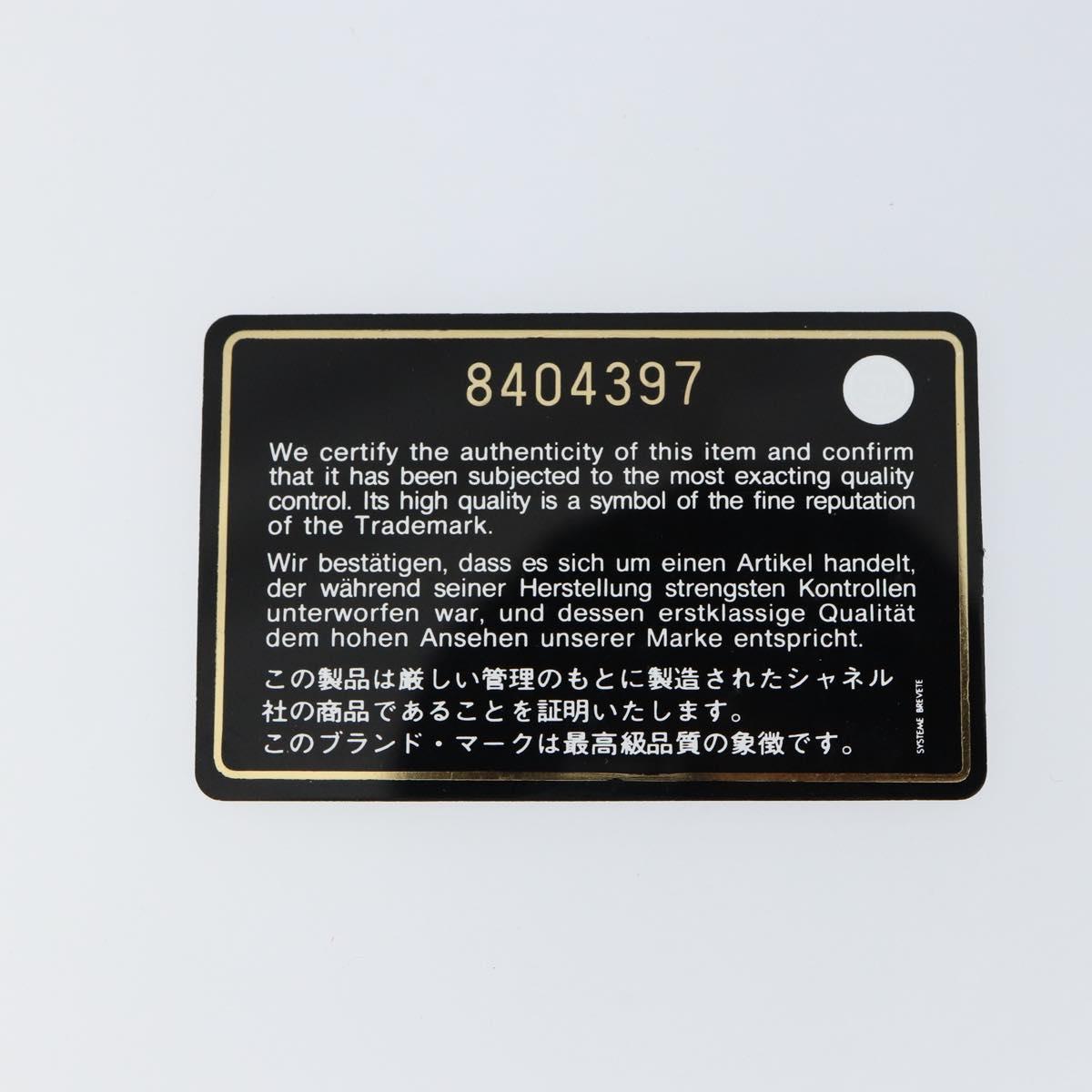 CHANEL Card Case Leather Red CC Auth 147039V