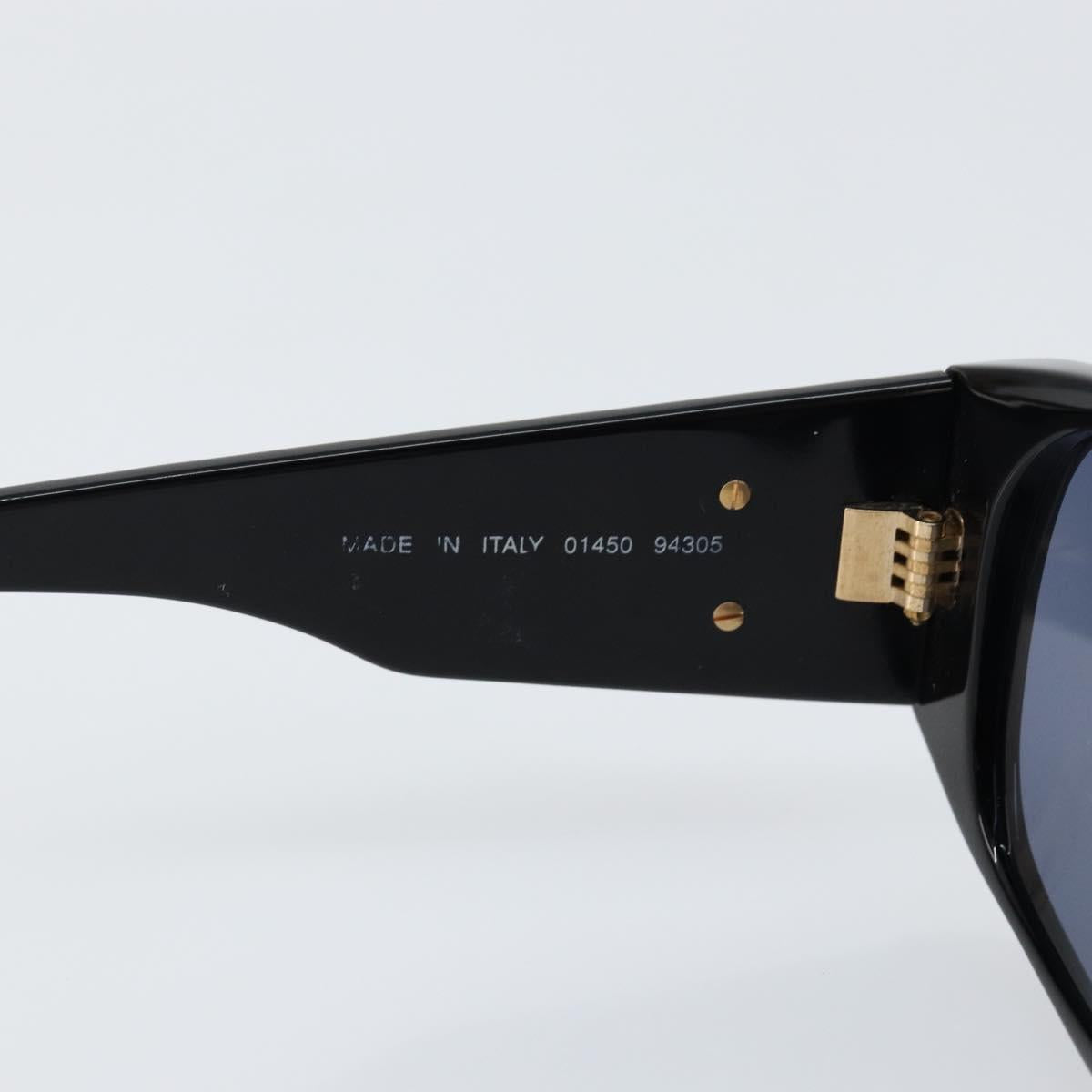 CHANEL Matelasse Sunglasses plastic Black CC Auth 147040V