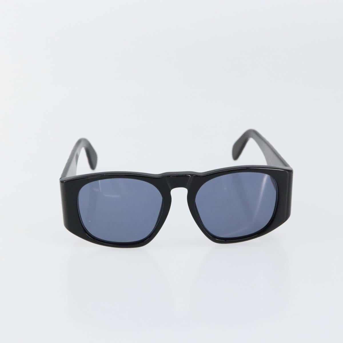 CHANEL Matelasse Sunglasses plastic Black CC Auth 147040V