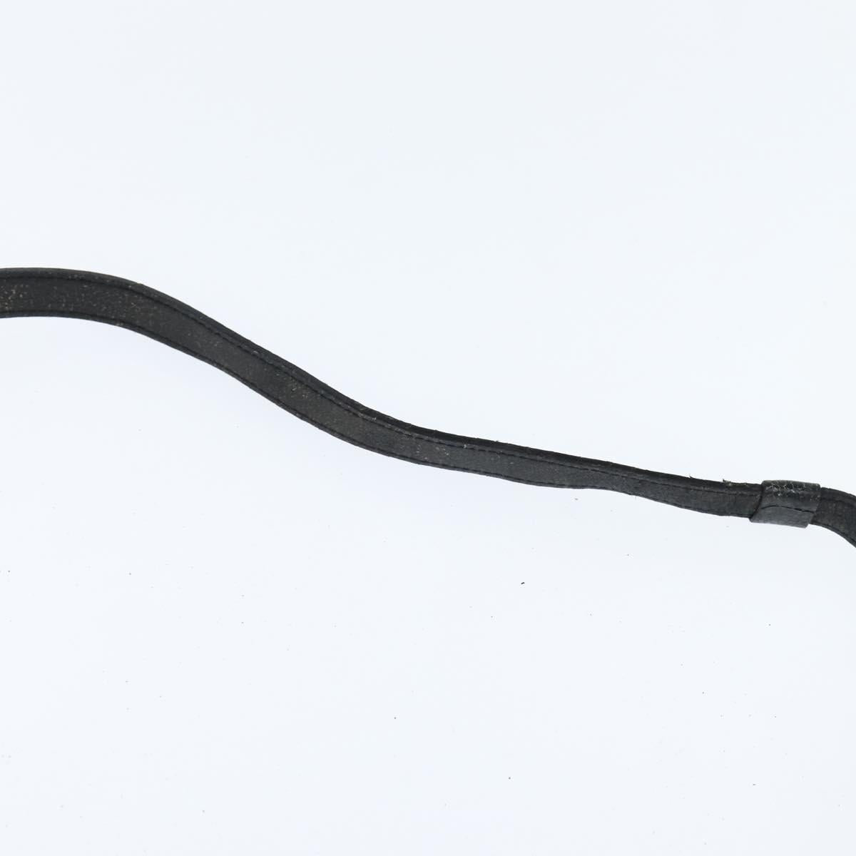 FENDI Shoulder Bag Suede Vintage Black Gold Auth 147044