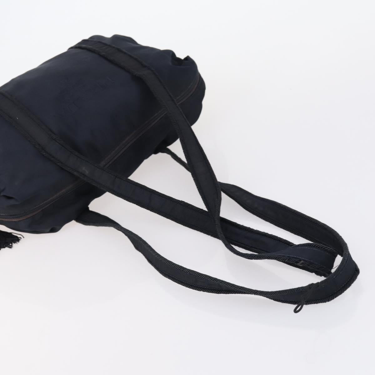 PRADA Tote Bag Nylon 4 Set Black Blue Auth 147053