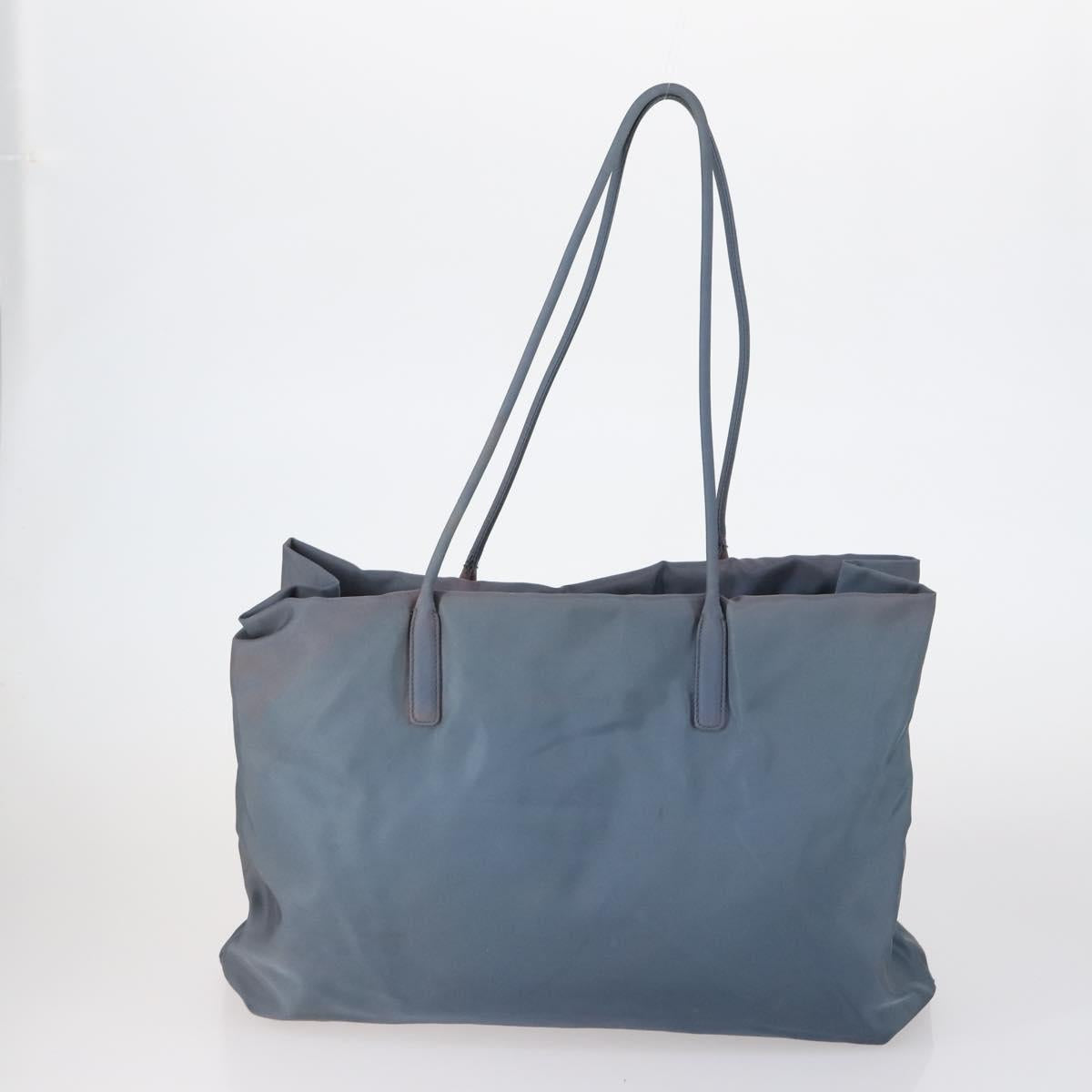 PRADA Tote Bag Nylon 4 Set Black Blue Auth 147053