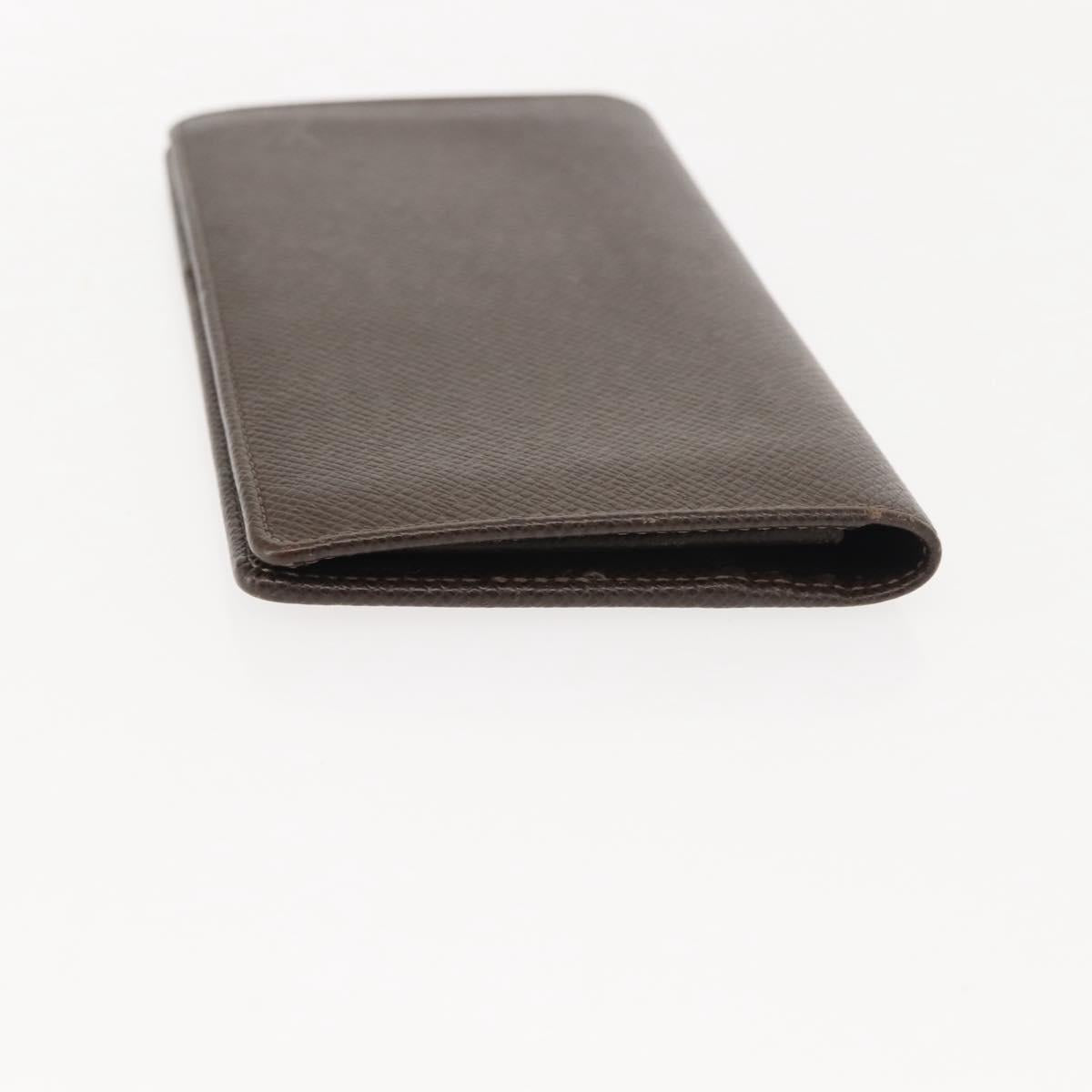 LOUIS VUITTON Taiga Wallet 3 Set Grizzly LV Auth 147062