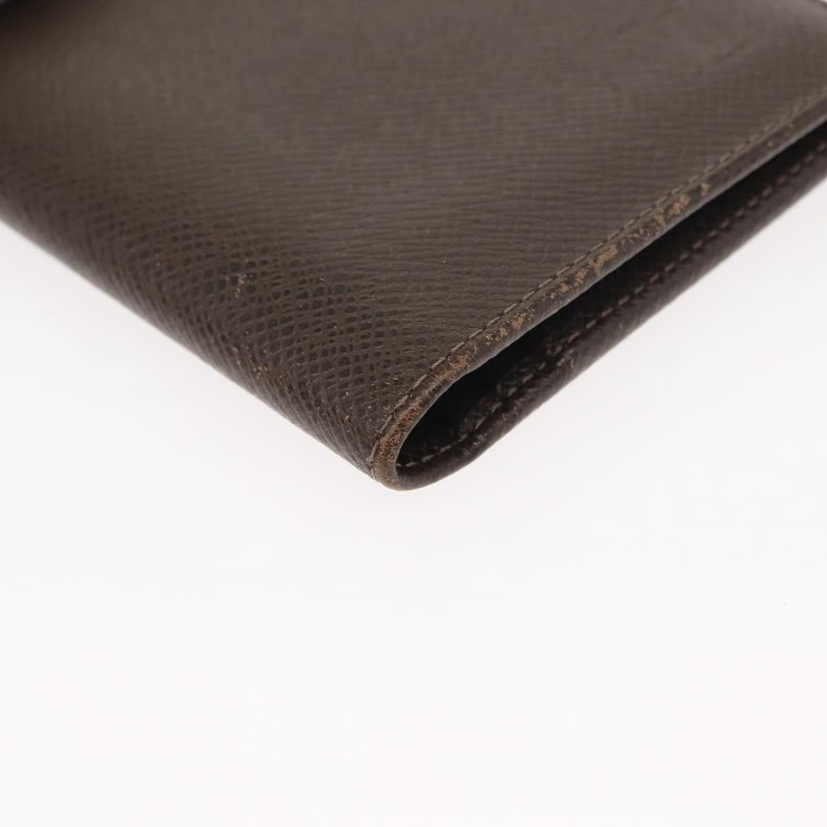 LOUIS VUITTON Taiga Wallet 3 Set Grizzly LV Auth 147062