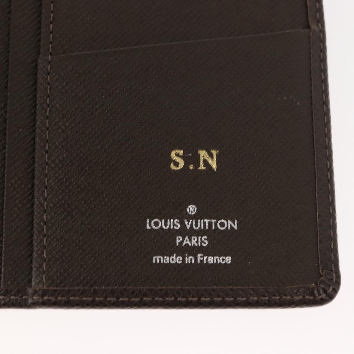 LOUIS VUITTON Taiga Wallet 3 Set Grizzly LV Auth 147062