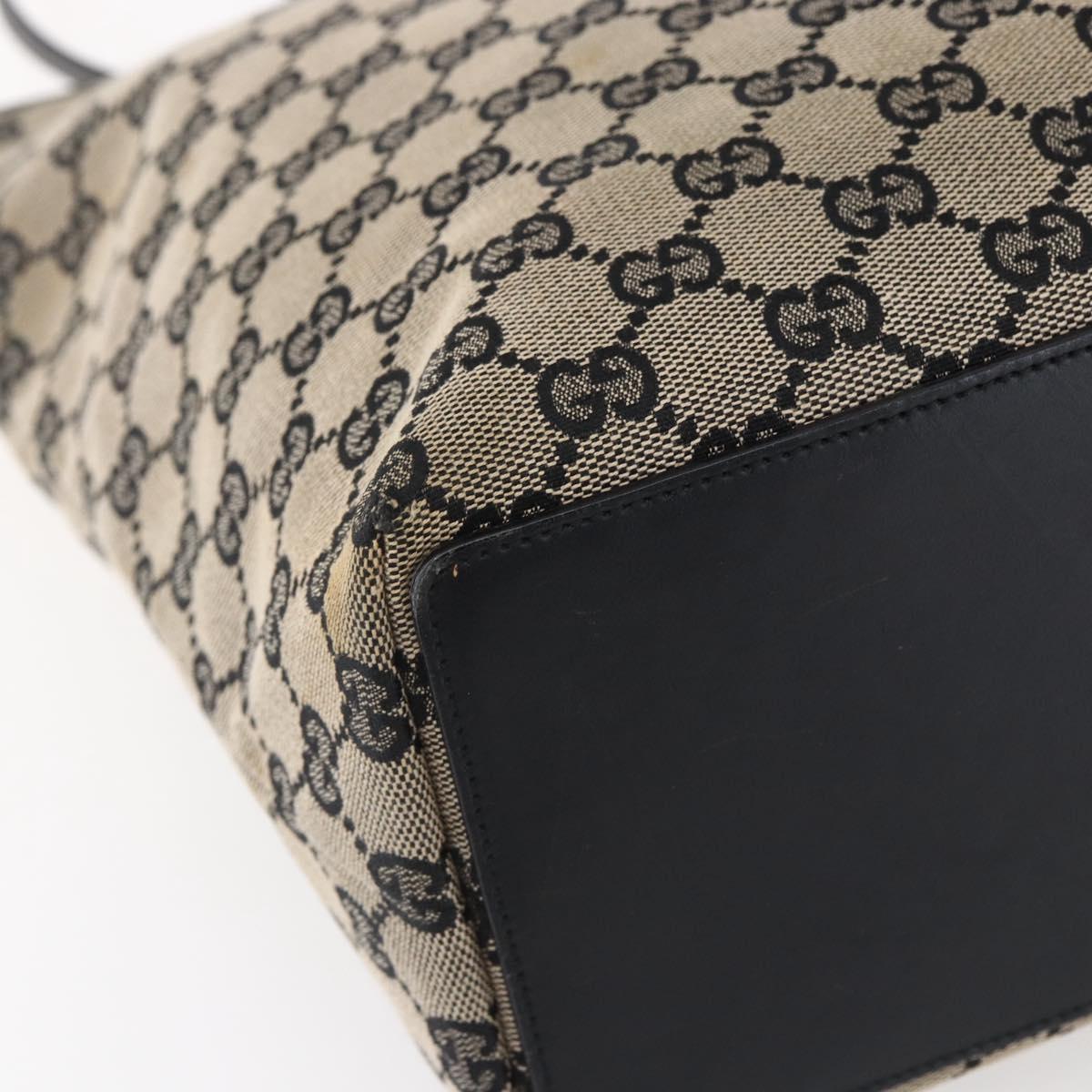 GUCCI GG Canvas Tote Bag Beige Gold 002 1098 Auth 147067