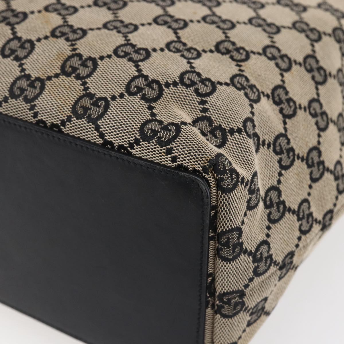 GUCCI GG Canvas Tote Bag Beige Gold 002 1098 Auth 147067