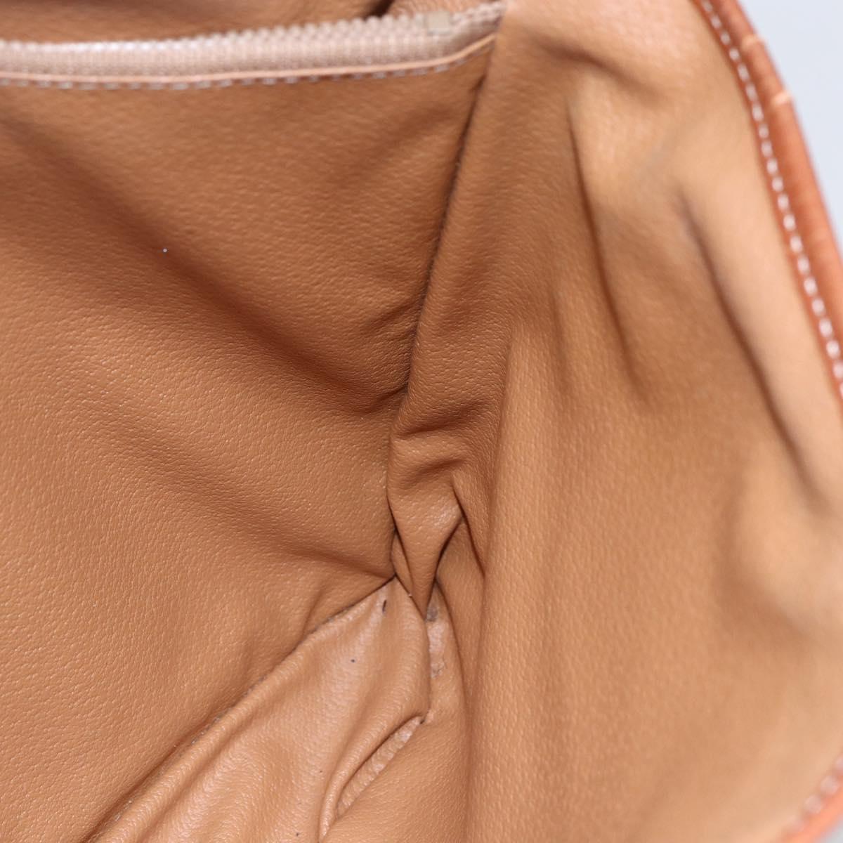 CELINE Macadam Canvas Tote Bag PVC Beige Gold Auth 147075