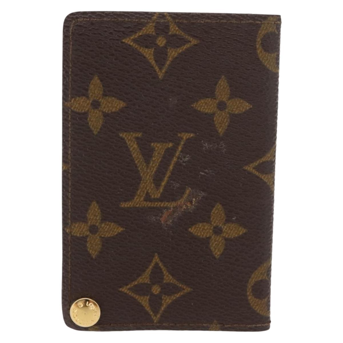 LOUIS VUITTON Monogram Porto Cartes Crdit Pression Card Case M60937 Auth 147099