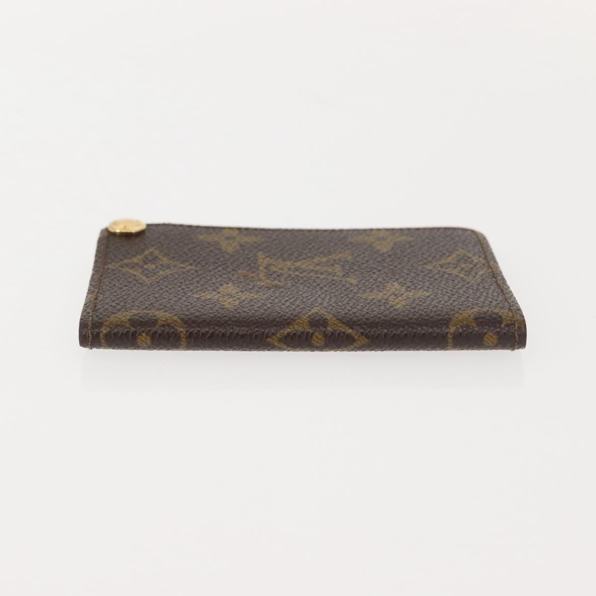 LOUIS VUITTON Monogram Porto Cartes Crdit Pression Card Case M60937 Auth 147099