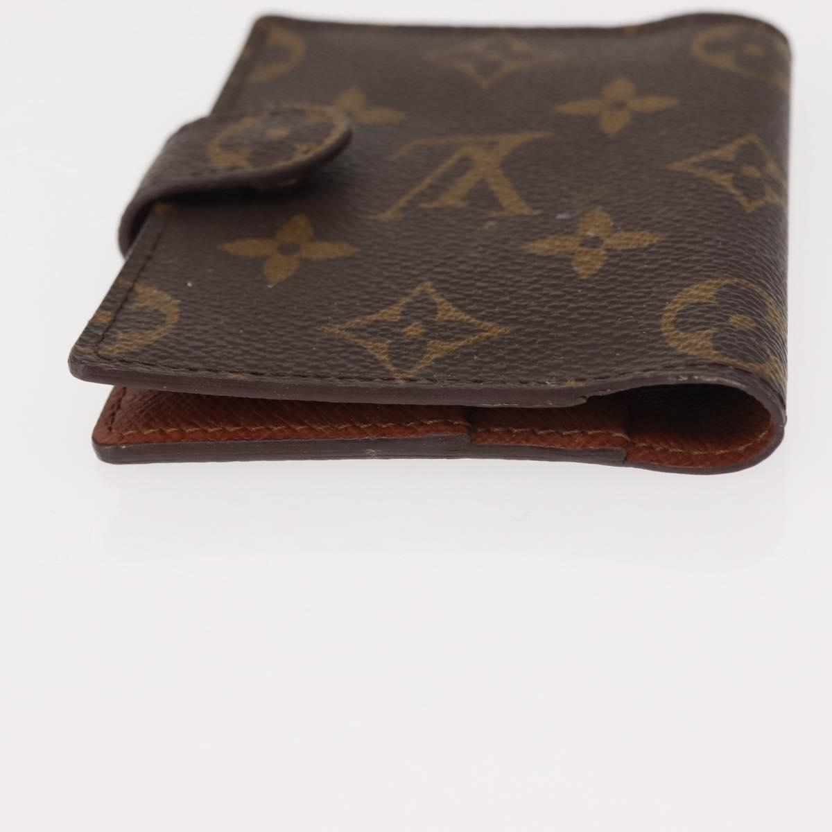 LOUIS VUITTON Monogram Agenda Mini Day Planner Cover R20007 LV Auth 147101