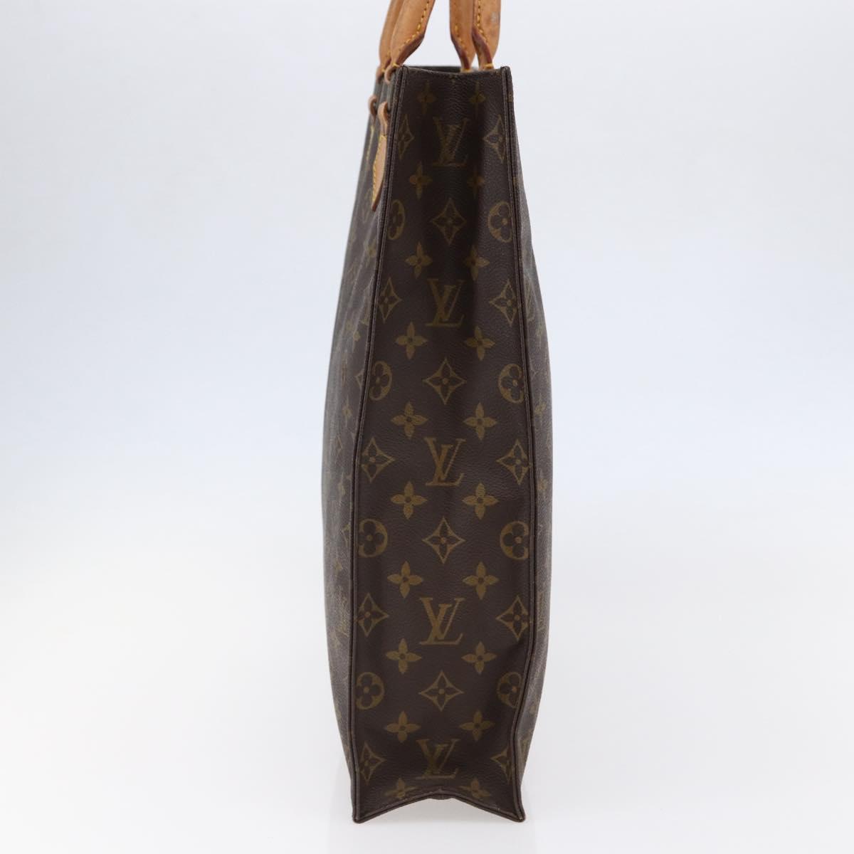 LOUIS VUITTON Monogram Sac Plat Hand Bag M51140 LV Auth 147129