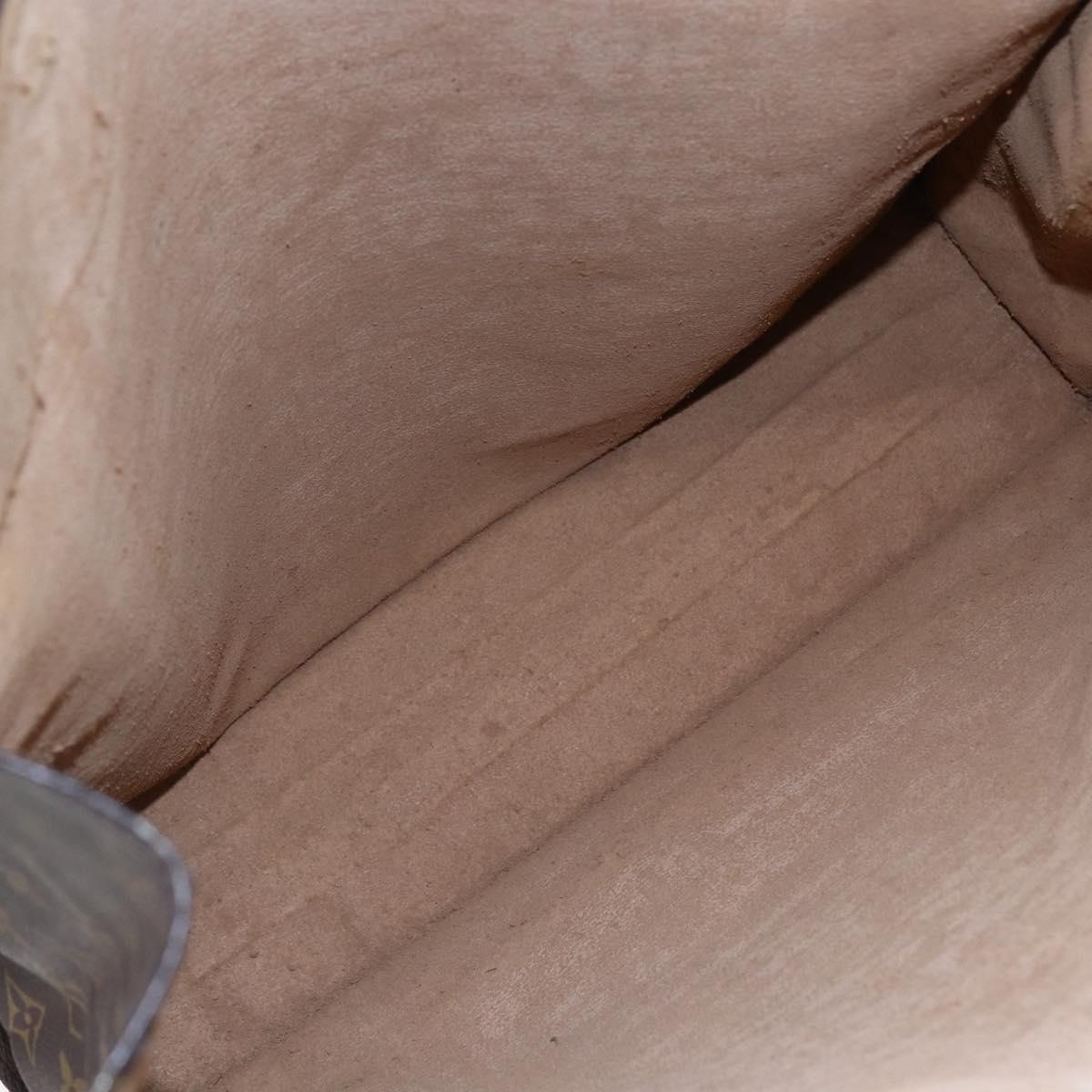 LOUIS VUITTON Monogram Sac Plat Hand Bag M51140 LV Auth 147131