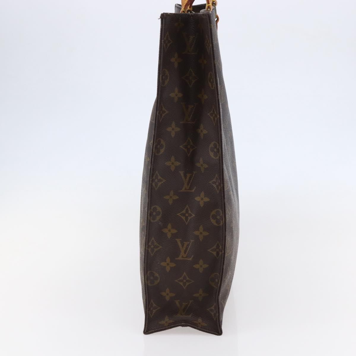 LOUIS VUITTON Monogram Sac Plat Hand Bag M51140 LV Auth 147131