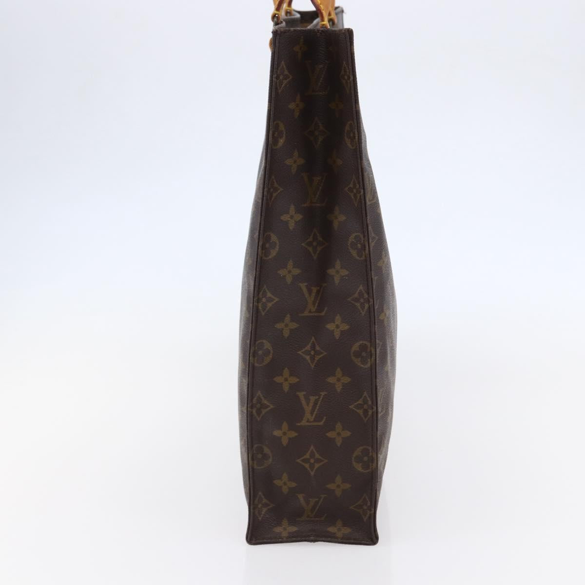 LOUIS VUITTON Monogram Sac Plat Hand Bag M51140 LV Auth 147131