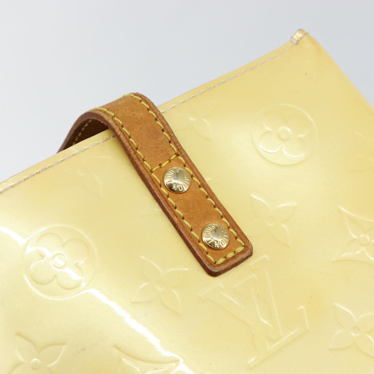 LOUIS VUITTON Monogram Vernis Reade PM Hand Bag Perle M91336 LV Auth 147136