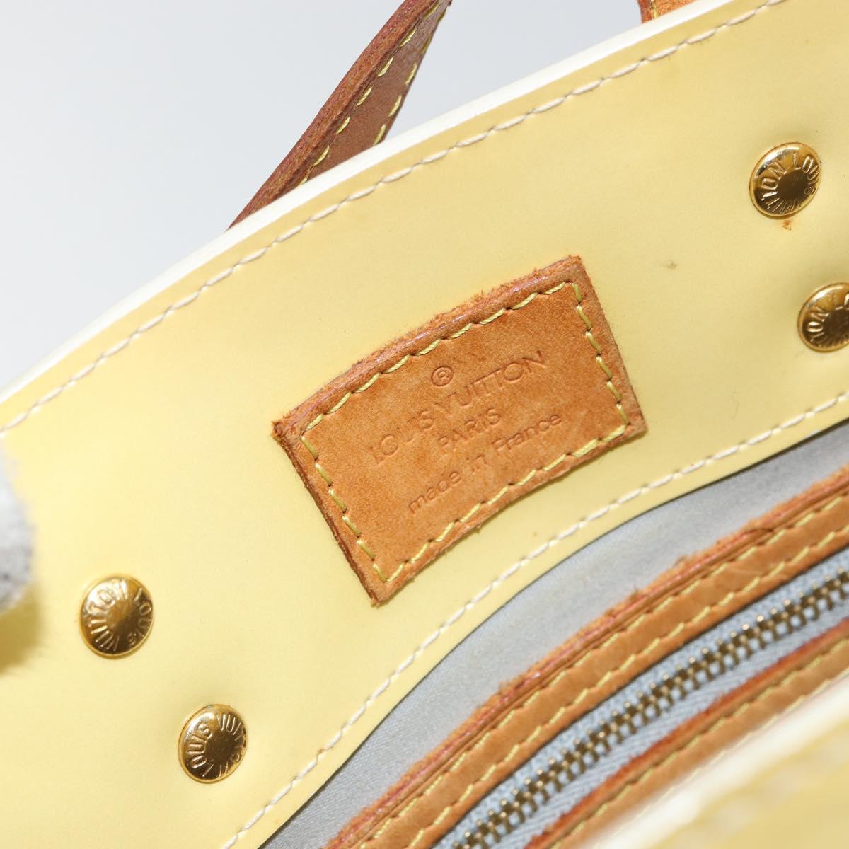 LOUIS VUITTON Monogram Vernis Reade PM Hand Bag Perle M91336 LV Auth 147136