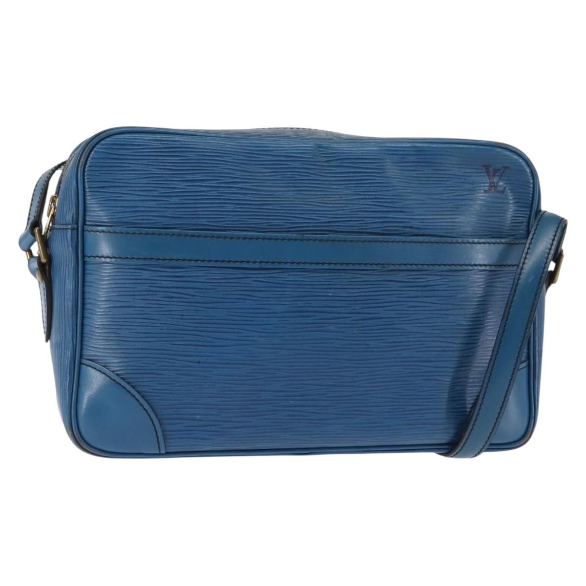 LOUIS VUITTON Epi Trocadero 27 Shoulder Bag Blue M52315 LV Auth 147137