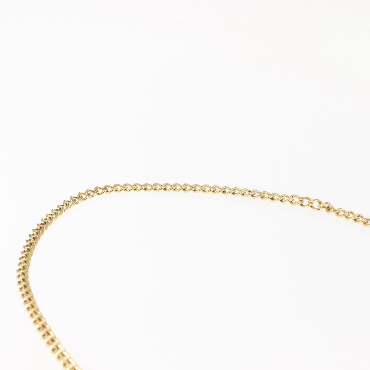 Salvatore Ferragamo Chain Gancini Shoulder Bag Enamel Black Gold Auth 147138