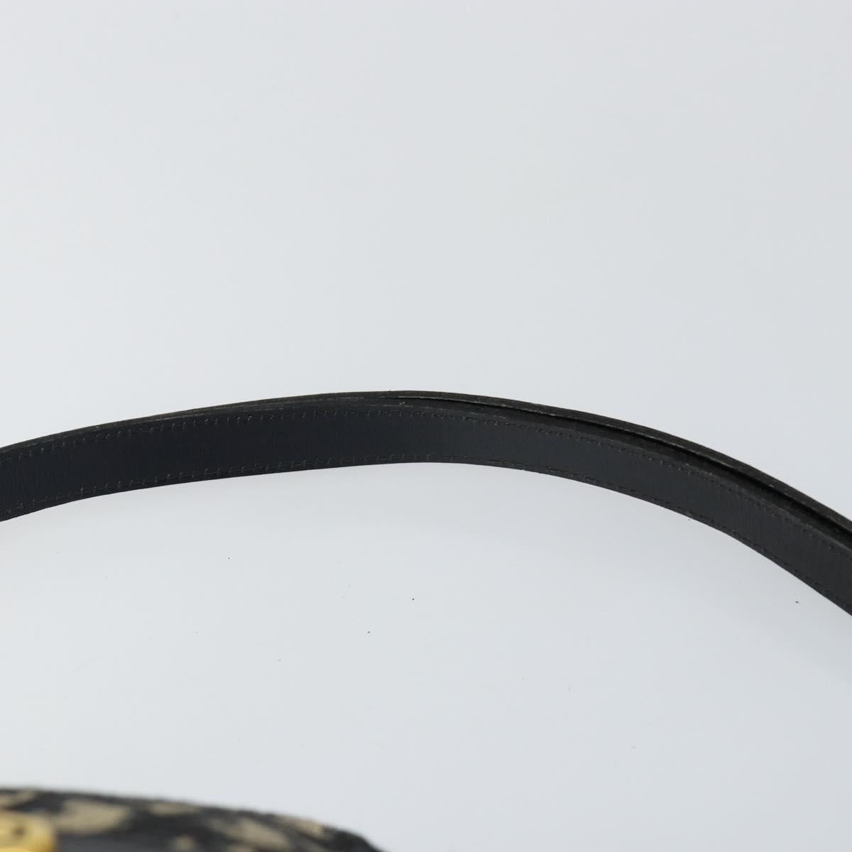 Christian Dior Trotter Canvas Shoulder Bag Navy Auth 147153