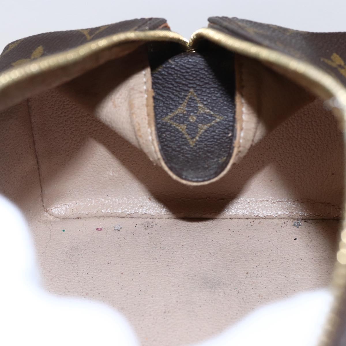 LOUIS VUITTON Monogram Trousse Patte Pression Cosmetic Pouch M47636 Auth 147161