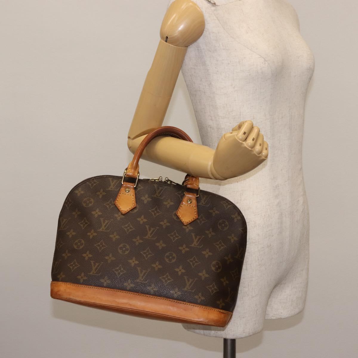 LOUIS VUITTON Monogram Alma Hand Bag M51130 LV Auth 147176