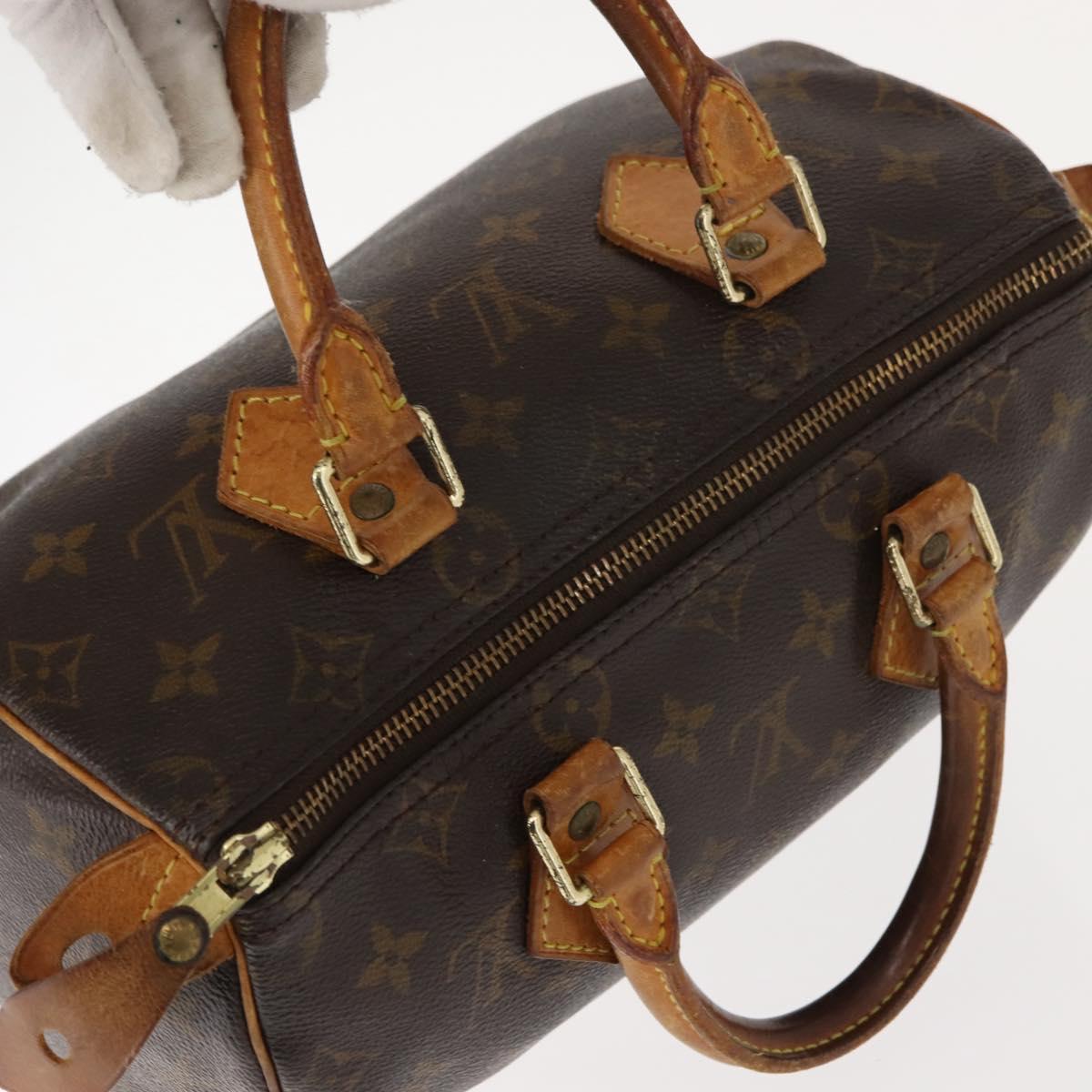 LOUIS VUITTON Monogram Speedy 25 Hand Bag M41528 LV Auth 147177