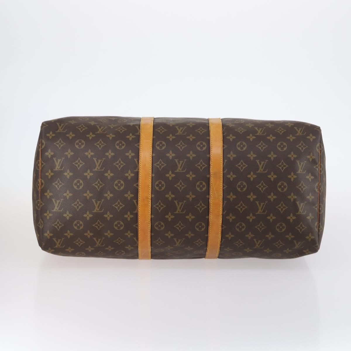 LOUIS VUITTON Monogram Keepall 55 Boston Bag M41424 LV Auth 147182