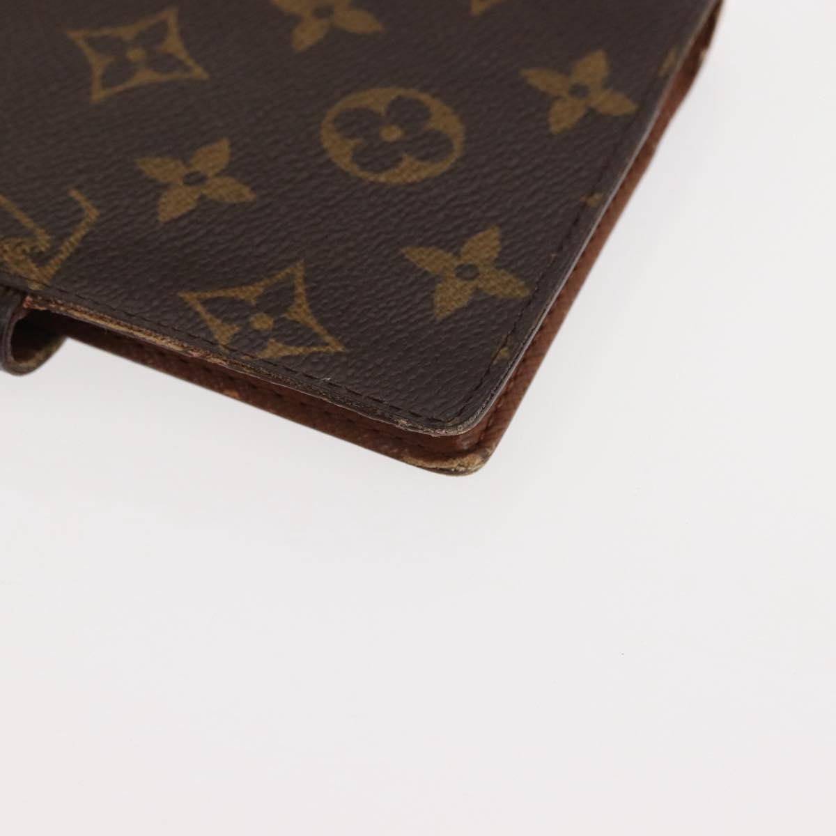 LOUIS VUITTON Monogram Agenda PM Day Planner Cover R20005 LV Auth 147184