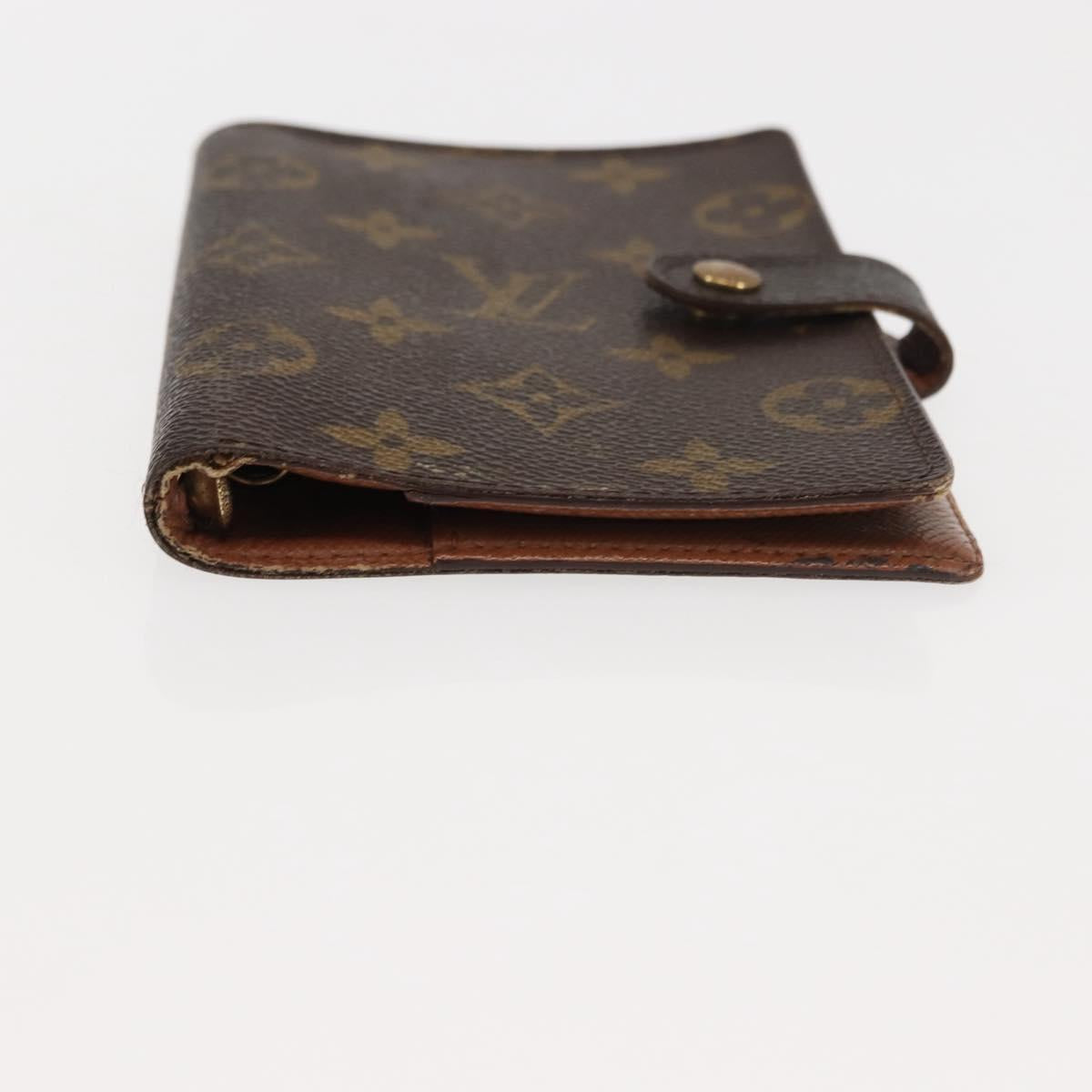 LOUIS VUITTON Monogram Agenda PM Day Planner Cover R20005 LV Auth 147184