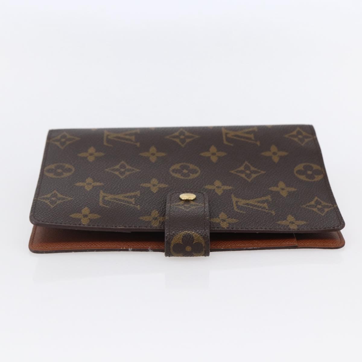 LOUIS VUITTON Monogram Agenda MM Day Planner Cover R20105 LV Auth 147186