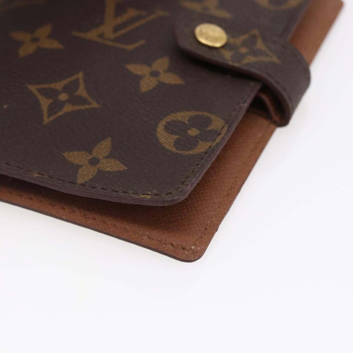 LOUIS VUITTON Monogram Agenda PM Day Planner Cover R20005 LV Auth 147187