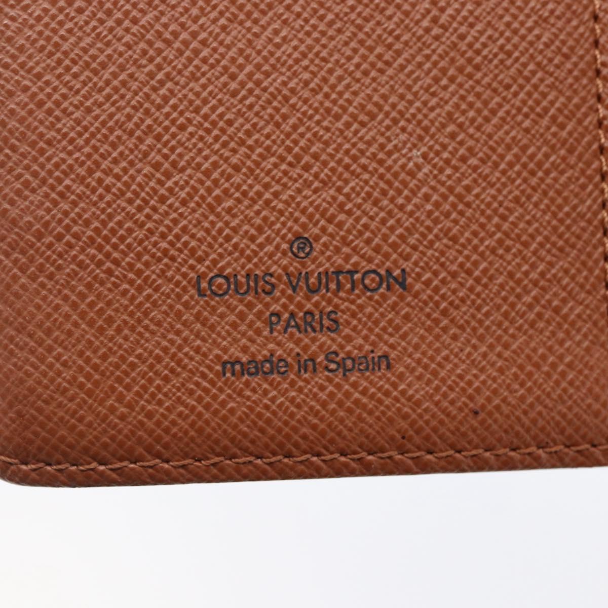 LOUIS VUITTON Monogram Agenda PM Day Planner Cover R20005 LV Auth 147188