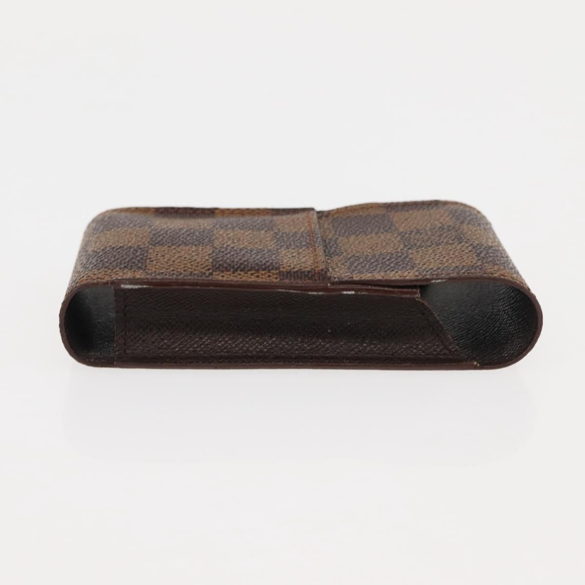LOUIS VUITTON Damier Ebene Etui Cigarette Case N63024 LV Auth 147189