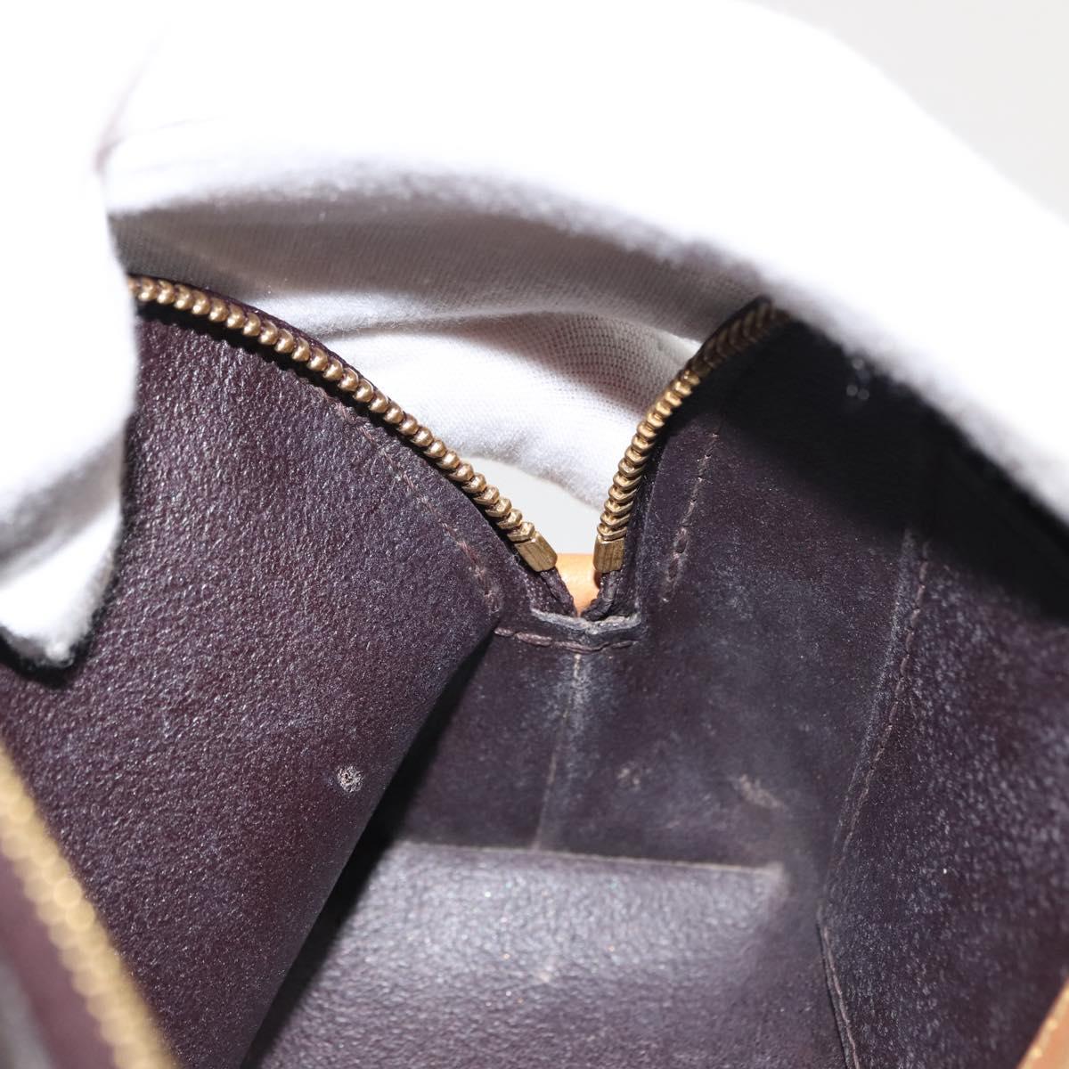 LOUIS VUITTON Monogram Vernis Pochette PM Pouch Amarante M91495 LV Auth 147190