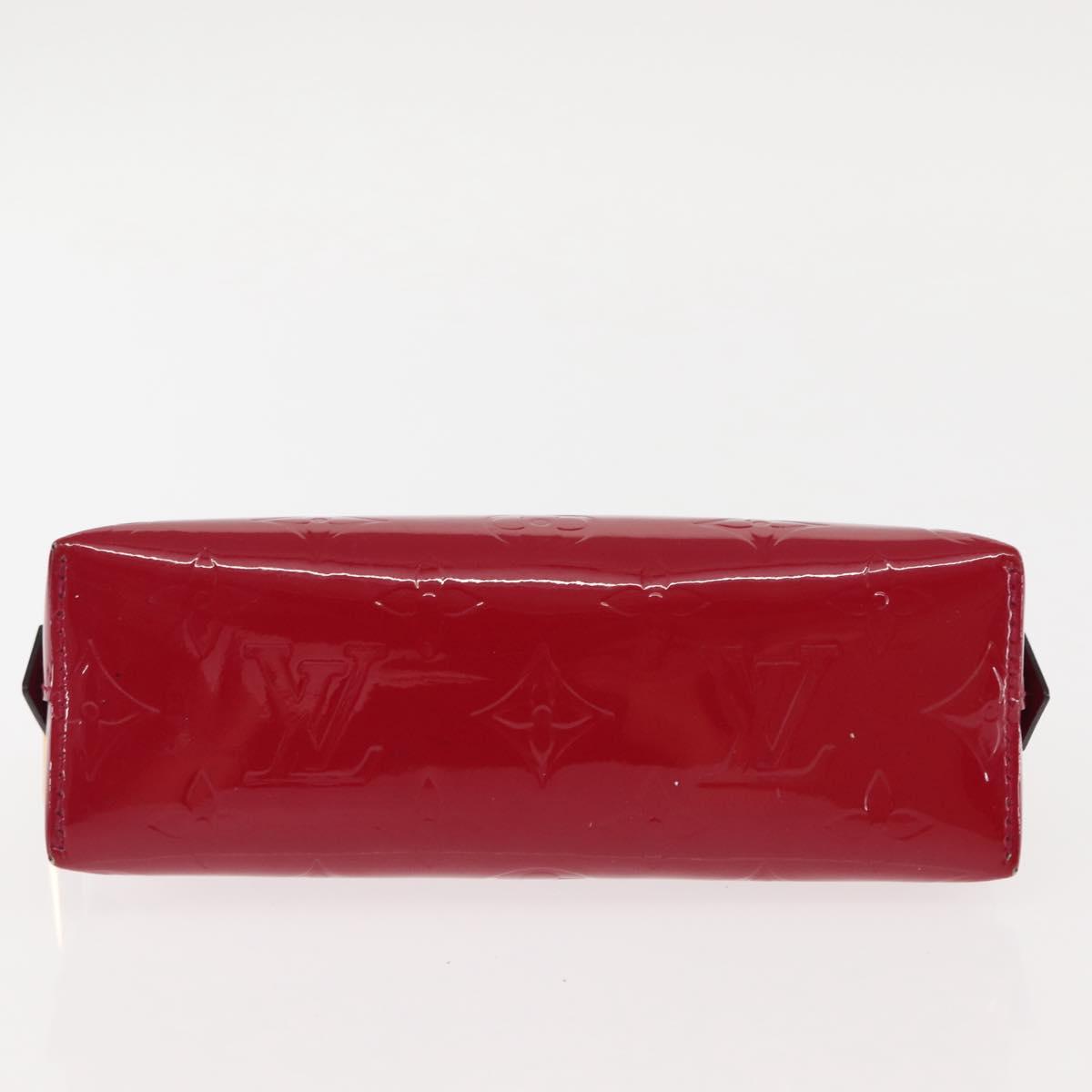 LOUIS VUITTON Monogram Vernis Pochette Pouch Rose Indian M90009 LV Auth 147191