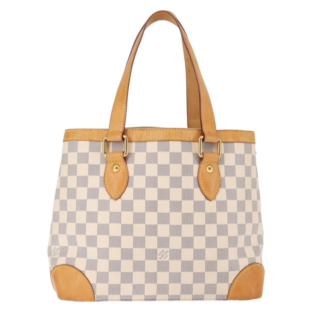 LOUIS VUITTON Damier Azur Hampstead PM Tote Bag N51207 LV Auth 147198