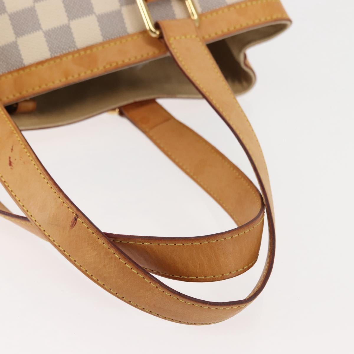 LOUIS VUITTON Damier Azur Hampstead PM Tote Bag N51207 LV Auth 147198