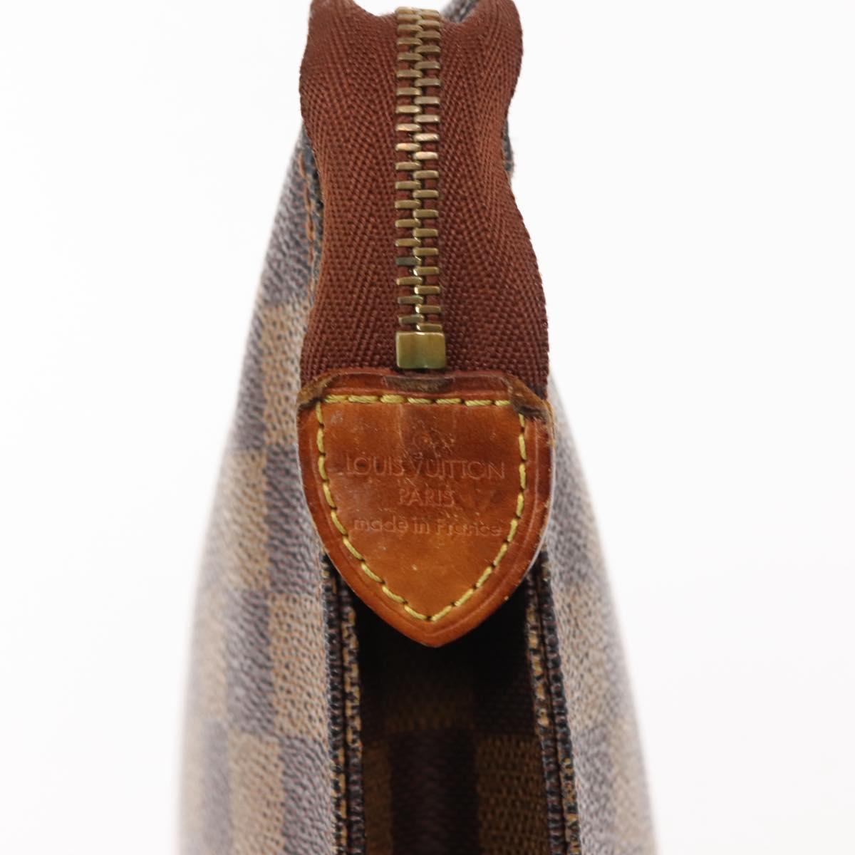 LOUIS VUITTON Damier Ebene Poche Toilette 26 Pouch N47543 LV Auth 147199