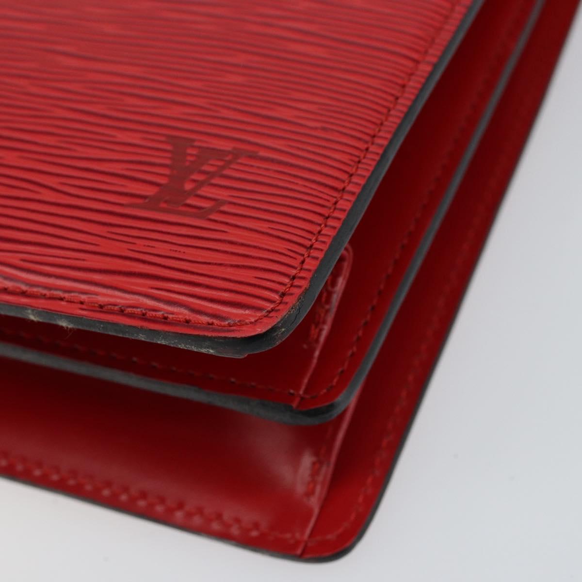 LOUIS VUITTON Epi Capuchin Shoulder Bag Red M52347 LV Auth 147201