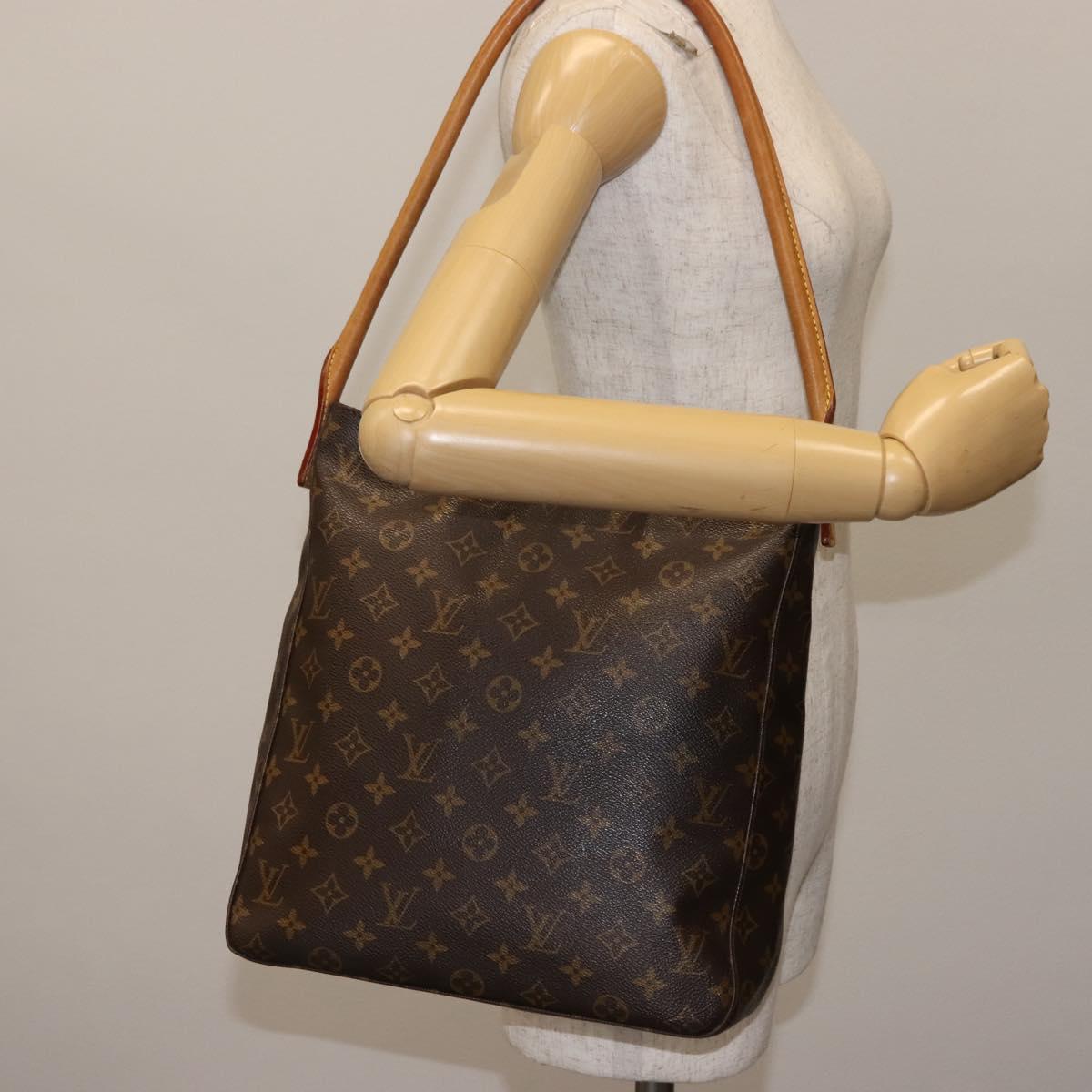 LOUIS VUITTON Monogram Looping GM Shoulder Bag M51145 LV Auth 147204