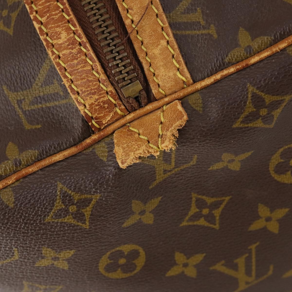 LOUIS VUITTON Monogram Sac Souple 45 Boston Bag M41624 LV Auth 147210
