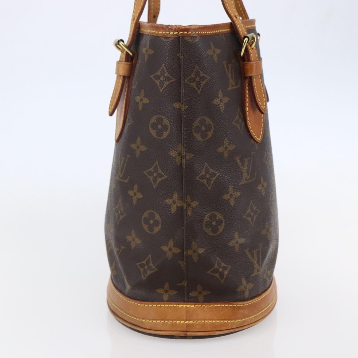 LOUIS VUITTON Monogram Bucket PM Shoulder Bag M42238 LV Auth 147211