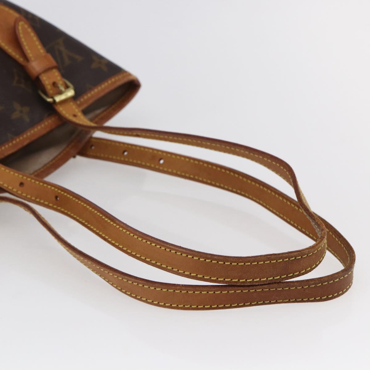 LOUIS VUITTON Monogram Bucket PM Shoulder Bag M42238 LV Auth 147211