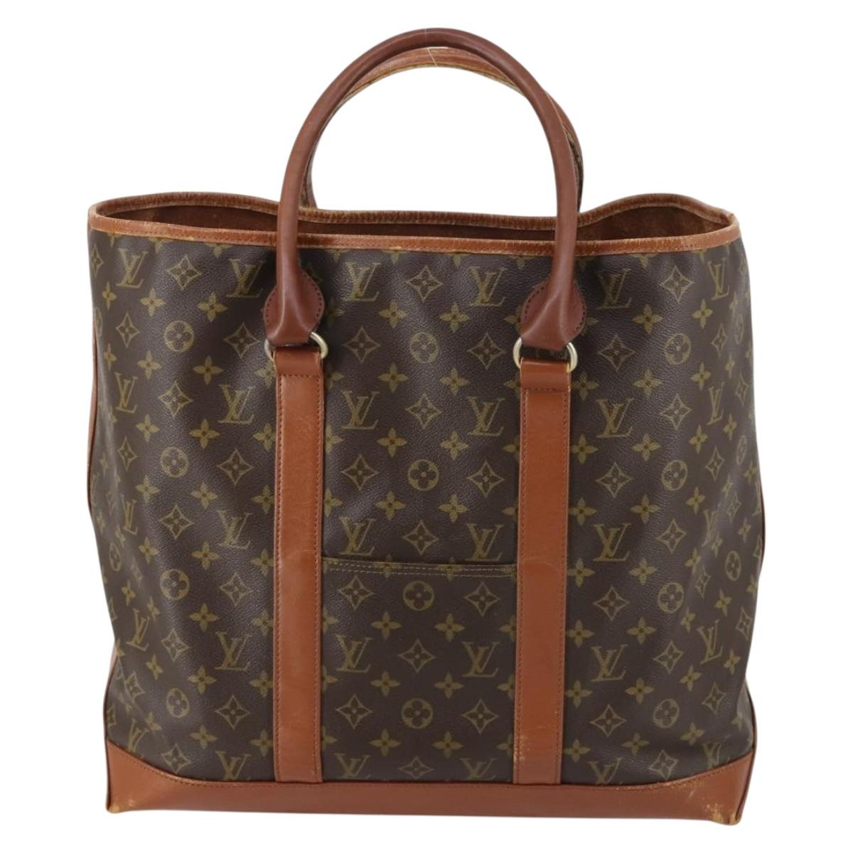 LOUIS VUITTON Monogram Sac Weekend GM Tote Bag M42420 LV Auth 147215