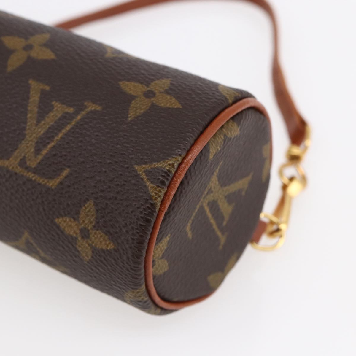 LOUIS VUITTON Monogram Papillon Pouch LV Auth 147222