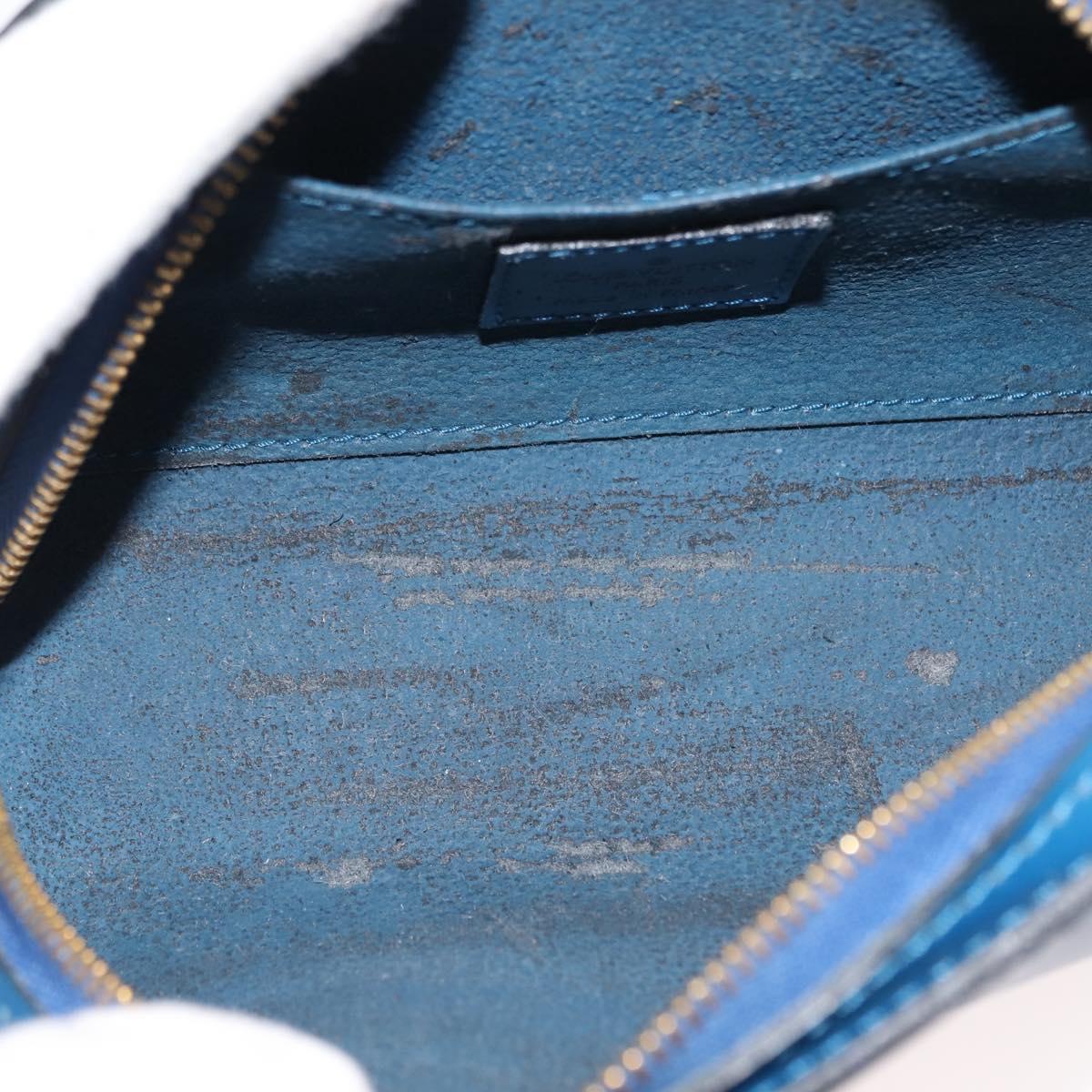 LOUIS VUITTON Epi Dauphine PM Pouch Blue M48445 LV Auth 147225