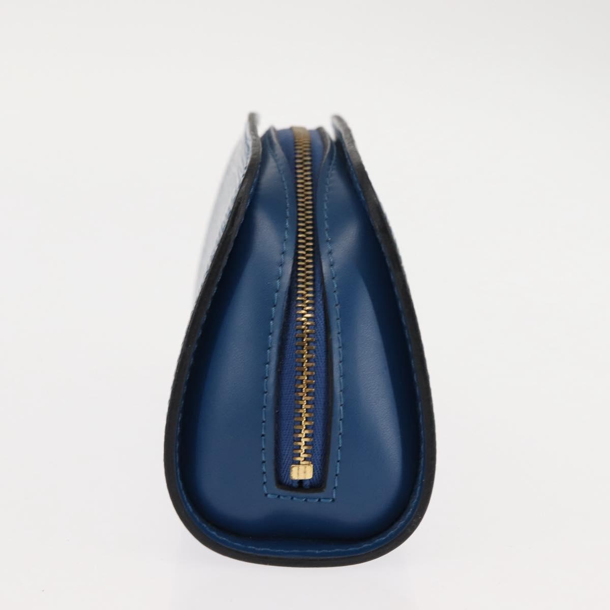 LOUIS VUITTON Epi Dauphine PM Pouch Blue M48445 LV Auth 147225