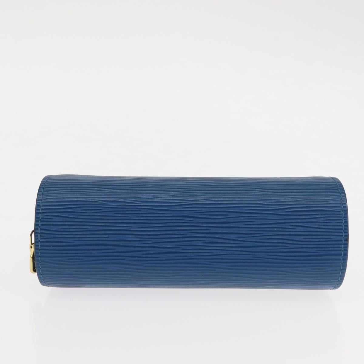 LOUIS VUITTON Epi Dauphine PM Pouch Blue M48445 LV Auth 147225