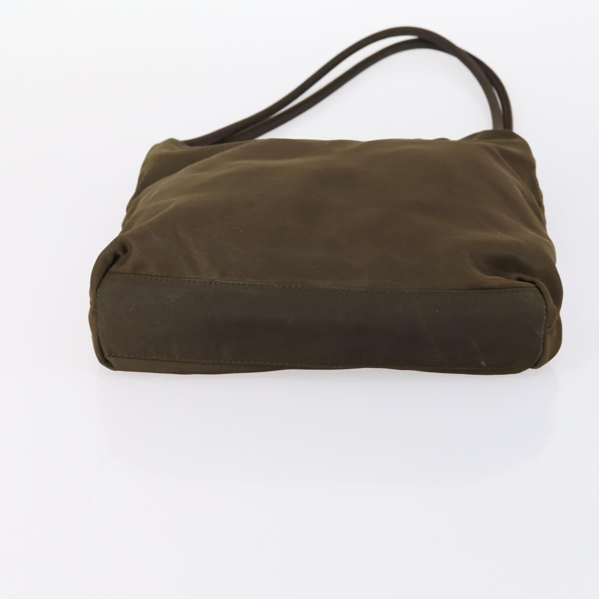PRADA Hand Bag Nylon 2Set Gray Brown Auth 147229